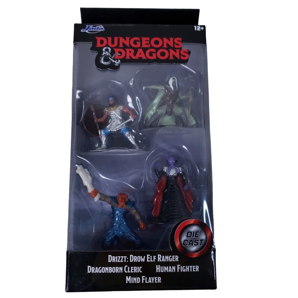 Dungeons & Dragons 4 pcs Die Cast Action Figure Set Jada 2020 #31690